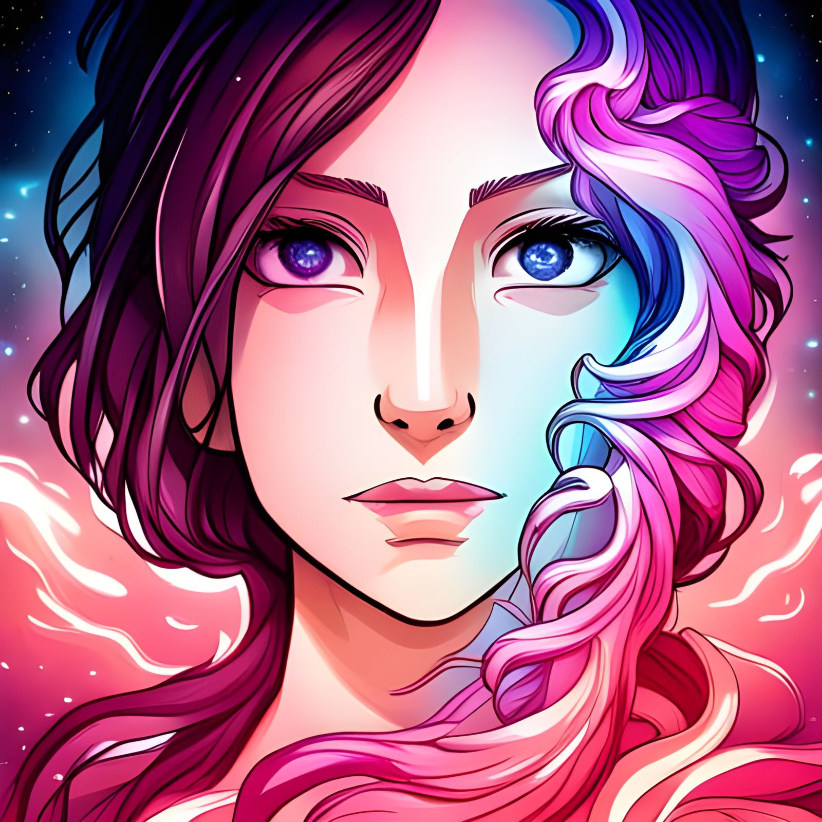 Galaxy Girl 2 - AI Generated Artwork - NightCafe Creator