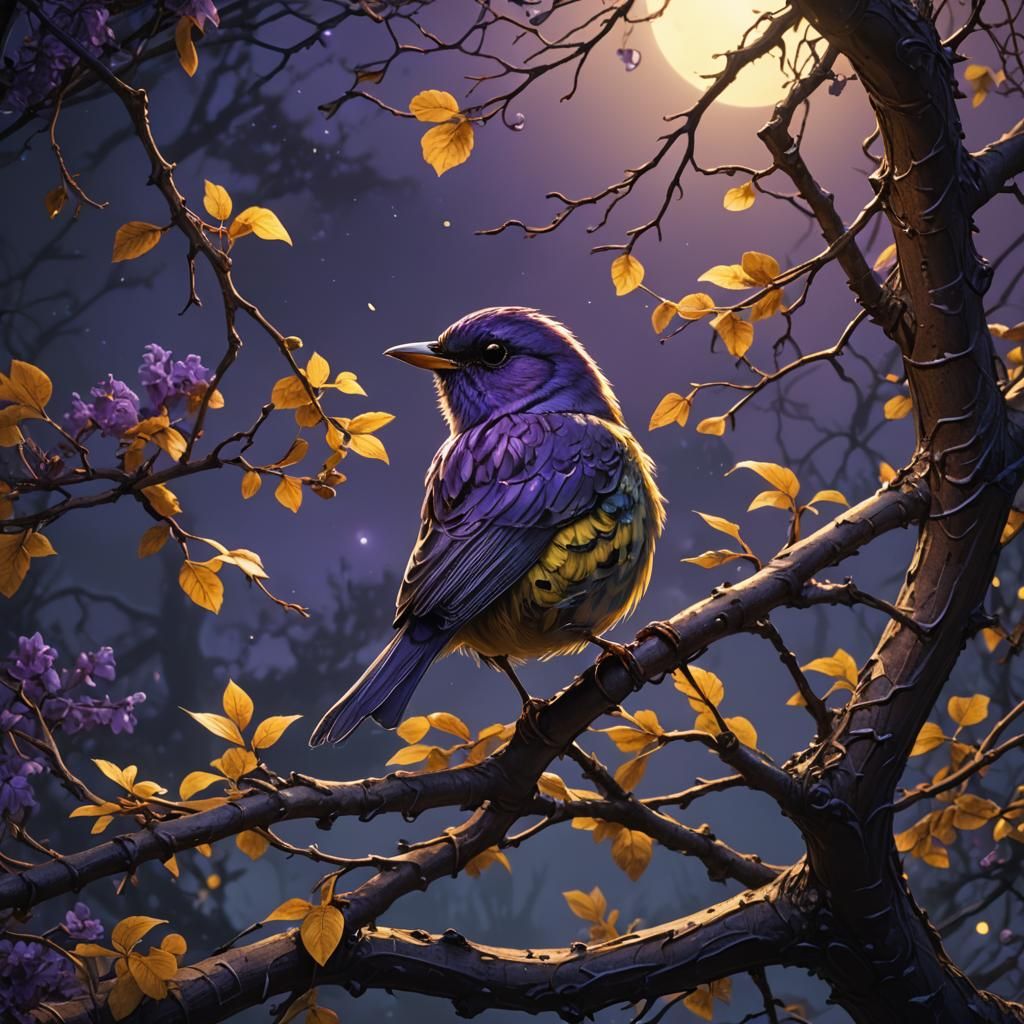 Shining in moonlight