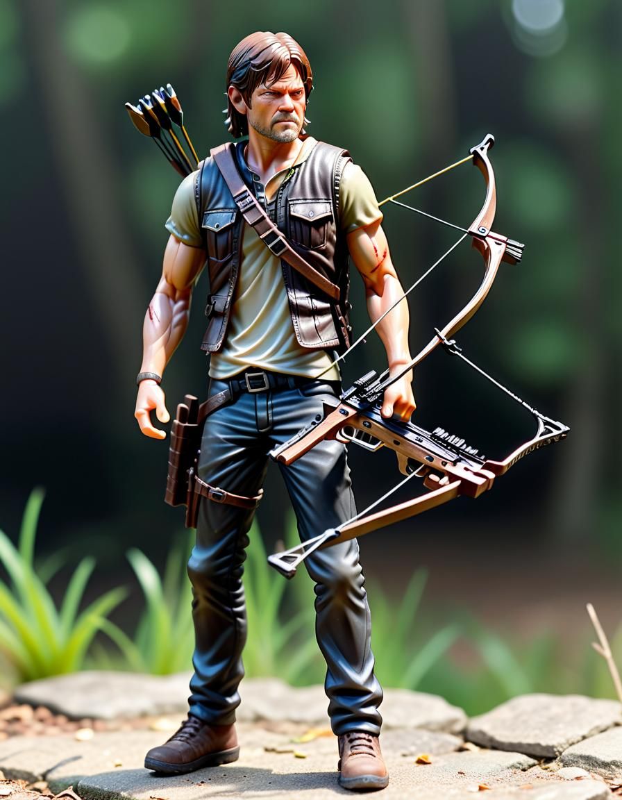 Daryl Dixon action figure - AI Generated Artwork - NightCafe Creator