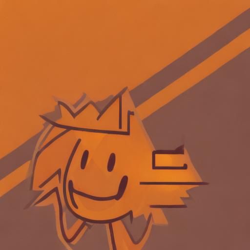  <lora:Object Show:1.0> a orange pin