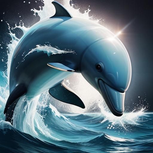 Dolphin playing with a ball