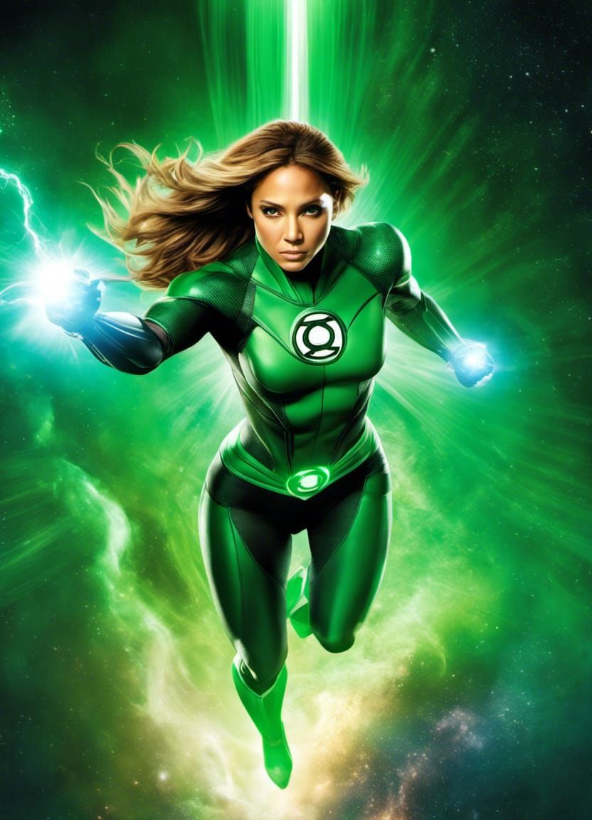 Jessica Cruz Green Lantern AI Generated Artwork NightCafe Creator