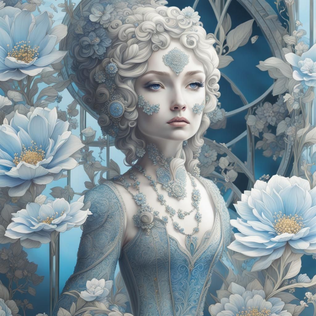 Statures And Flowers