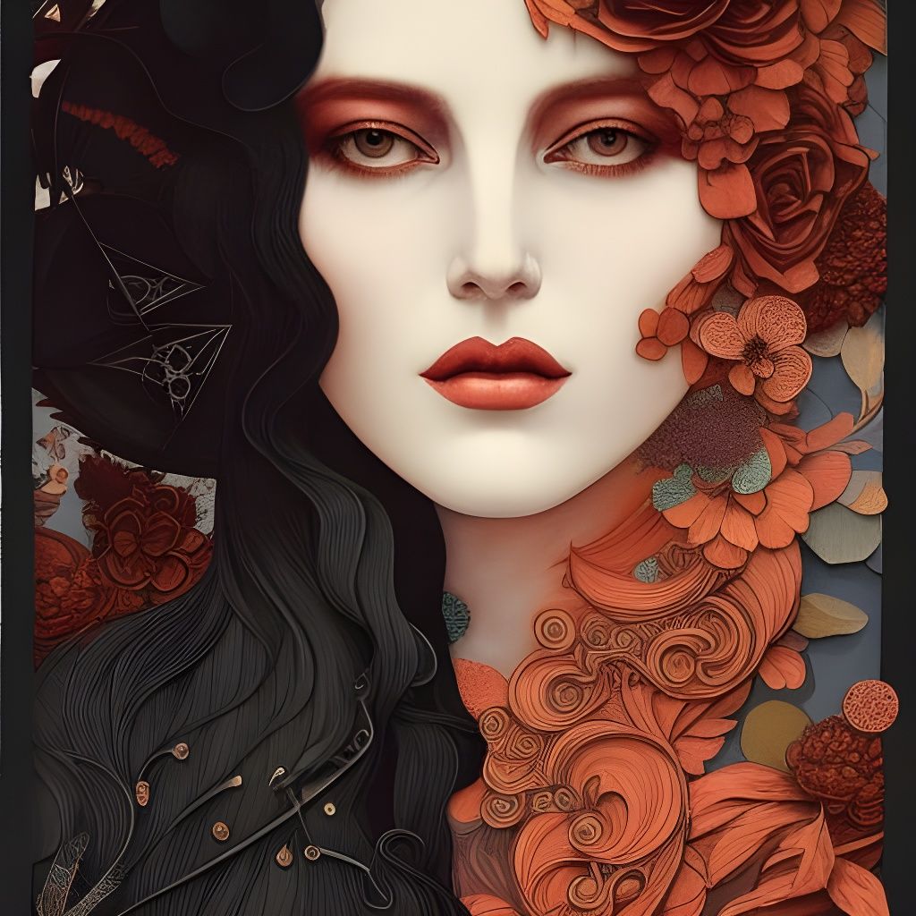 Modernist portrait of a woman