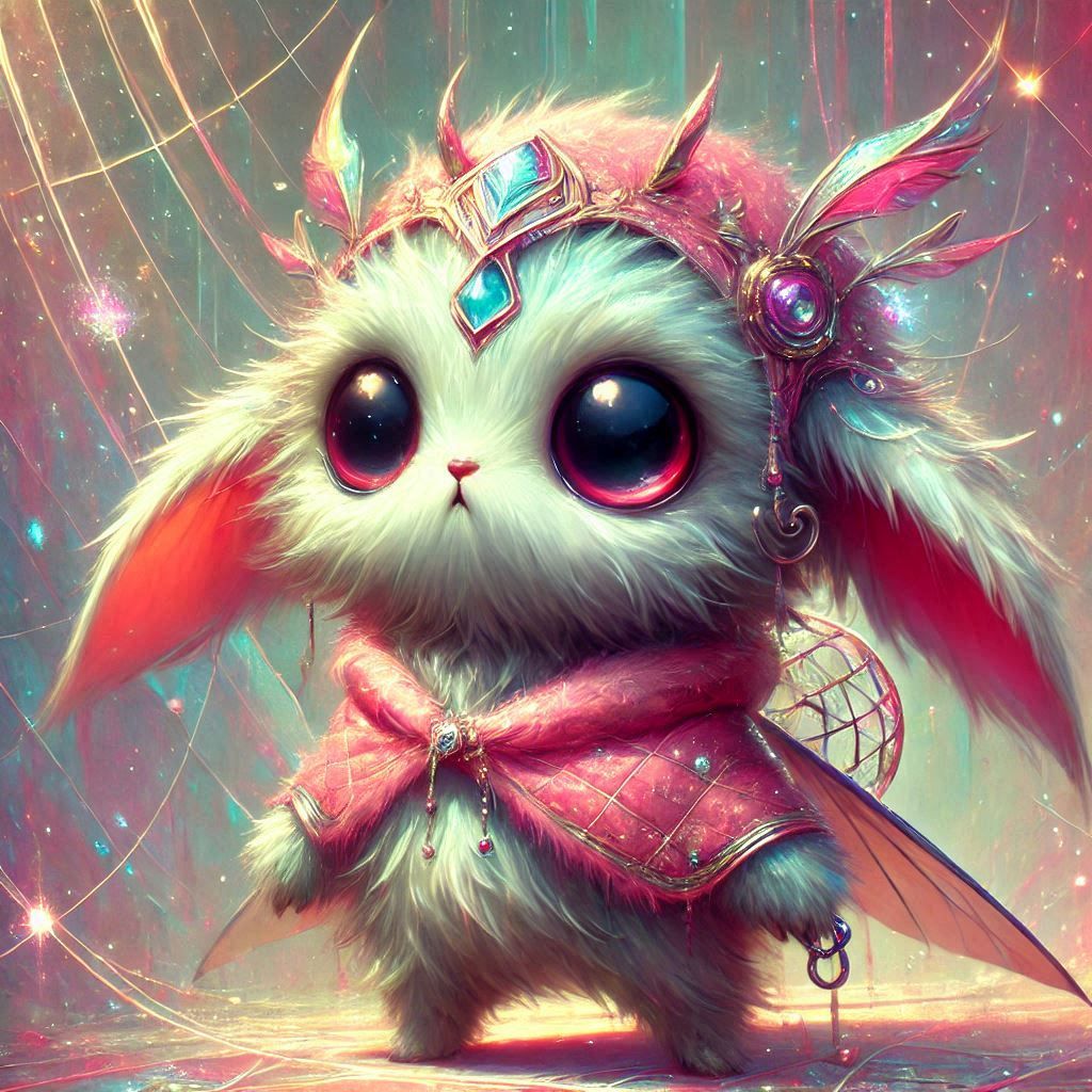 adorable fairy-tale fantasy creature portrait..