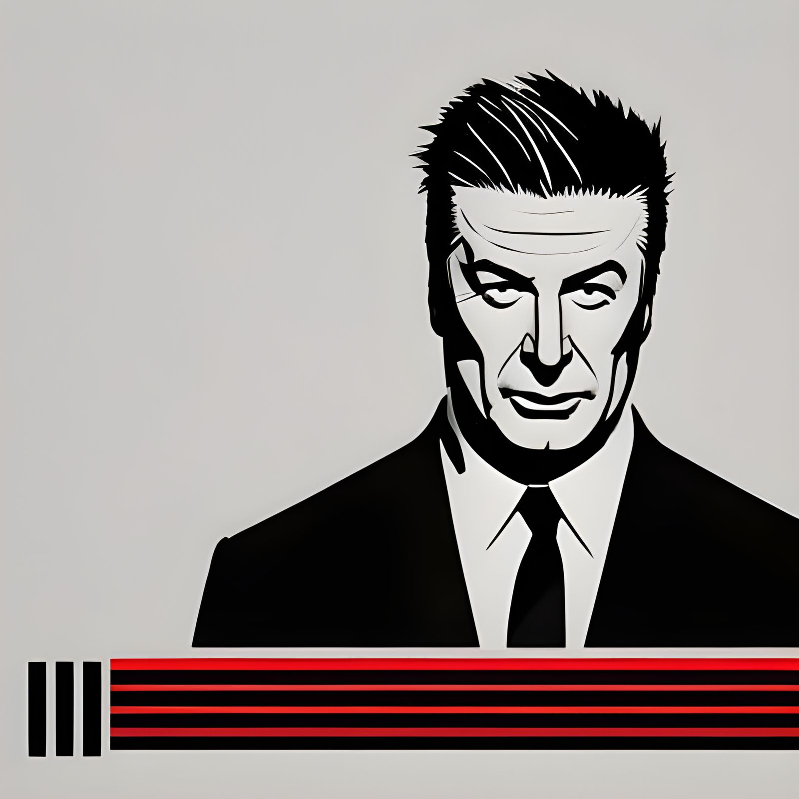 Alec Baldwin, murderer, shooting target outline stylised blo...