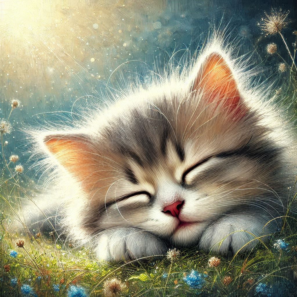 sleeping kitten