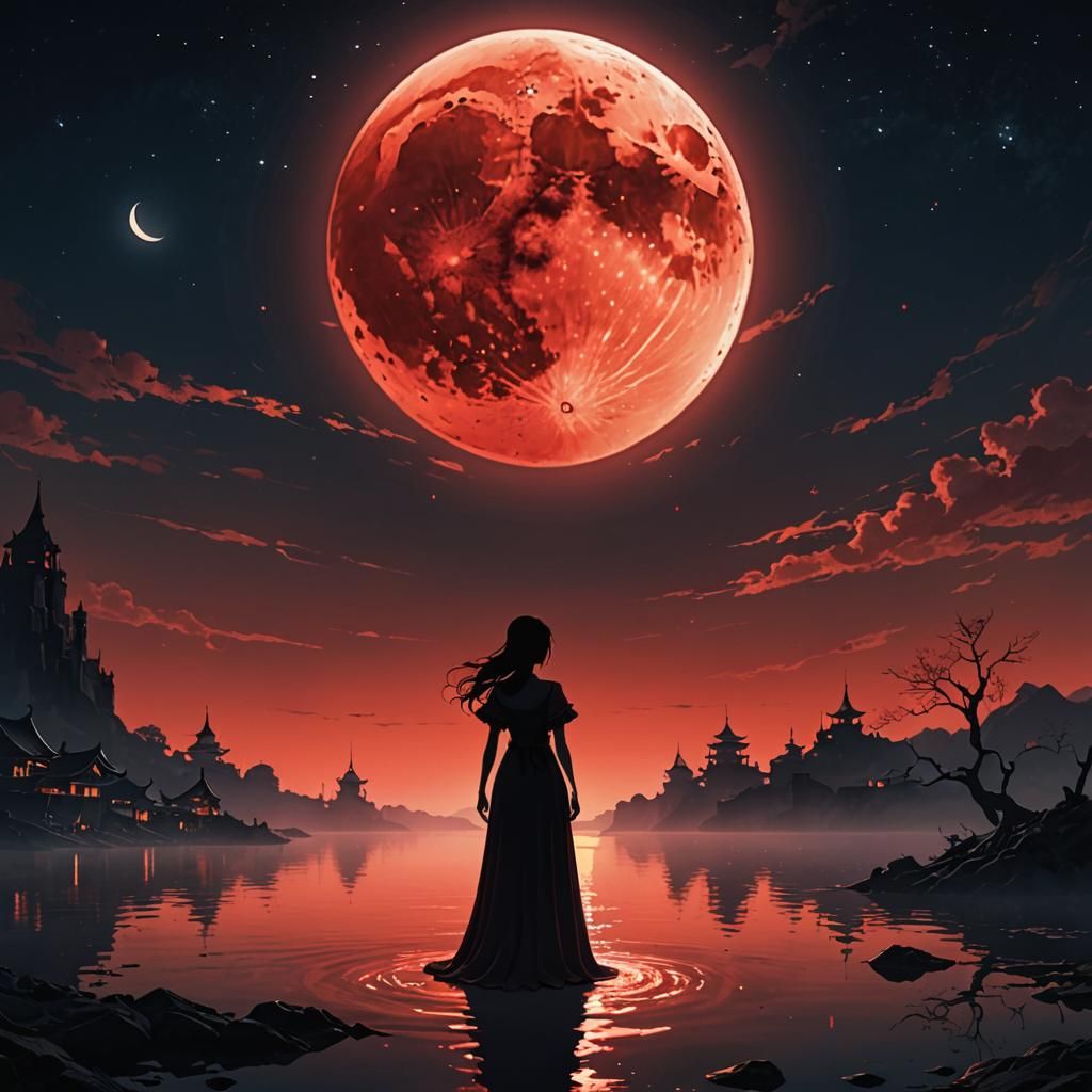 Reign of the Blood Moon - AI Generated Artwork - NightCafe Creator