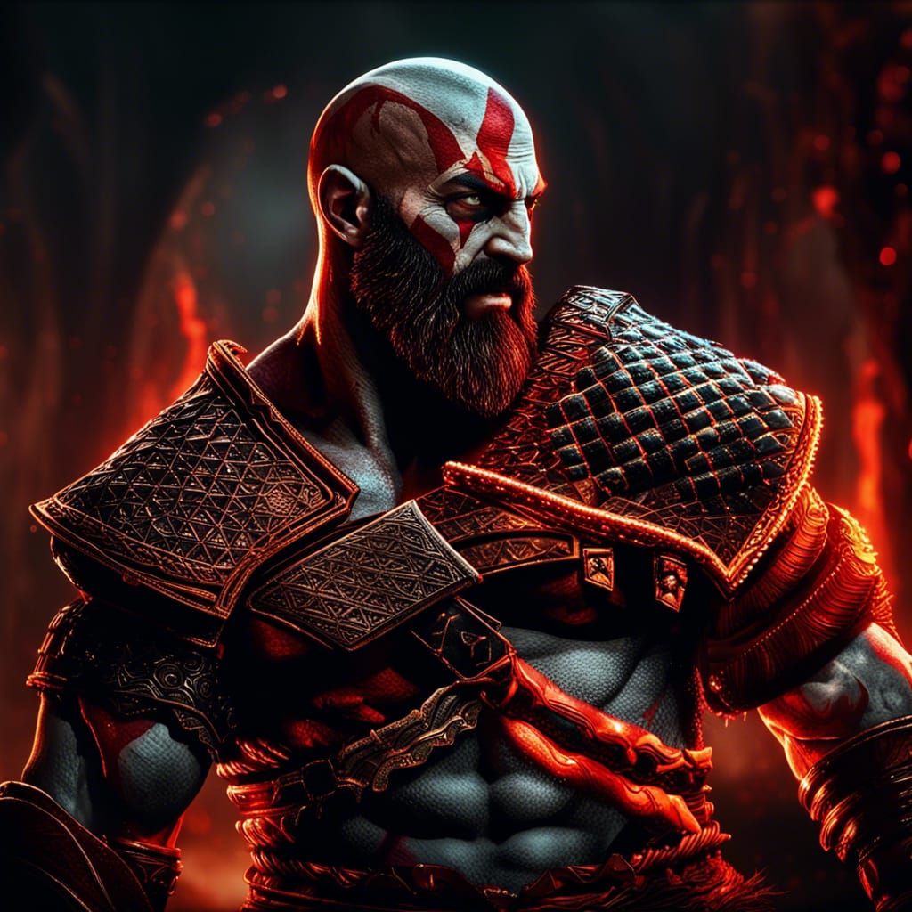 Spartan Rage, Kratos God of war - AI Generated Artwork - NightCafe Creator
