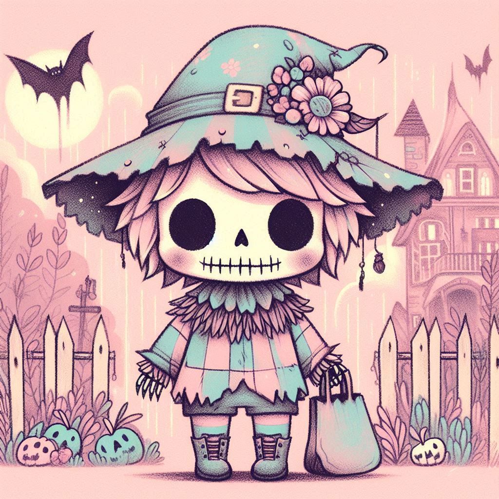 Pastel creepy cute