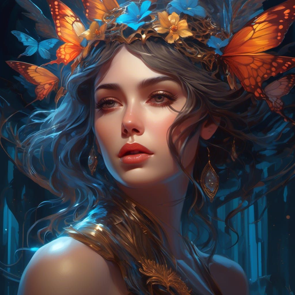 Girl AI Generated Artwork NightCafe Creator