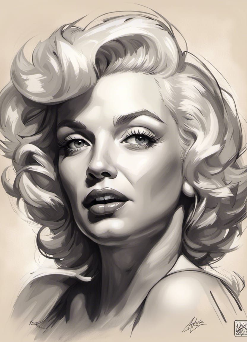 Marilyne Monroe - AI Generated Artwork - NightCafe Creator