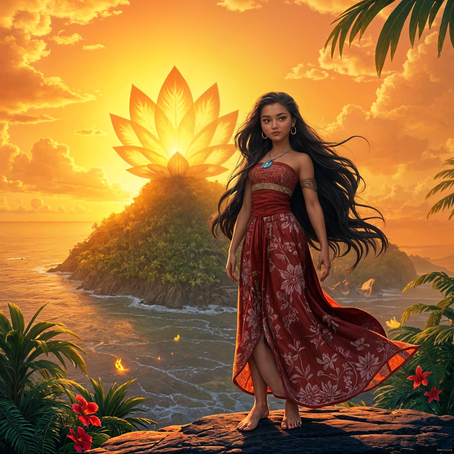 Moana and Te Fiti!