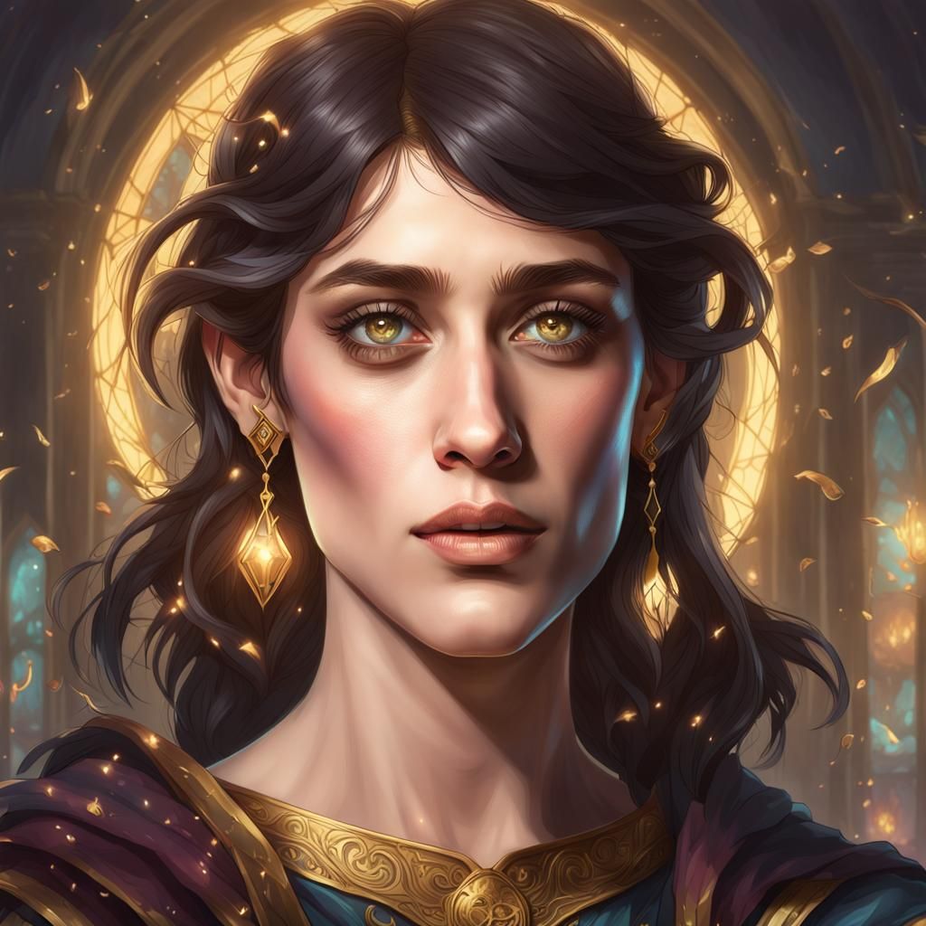 Lizzy Caplan As A Fantasy Wizard - Ai Generated Artwork - Nightcafe Creator