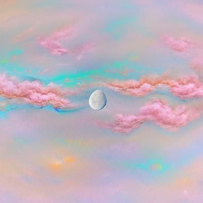 soft galactic pastel moon