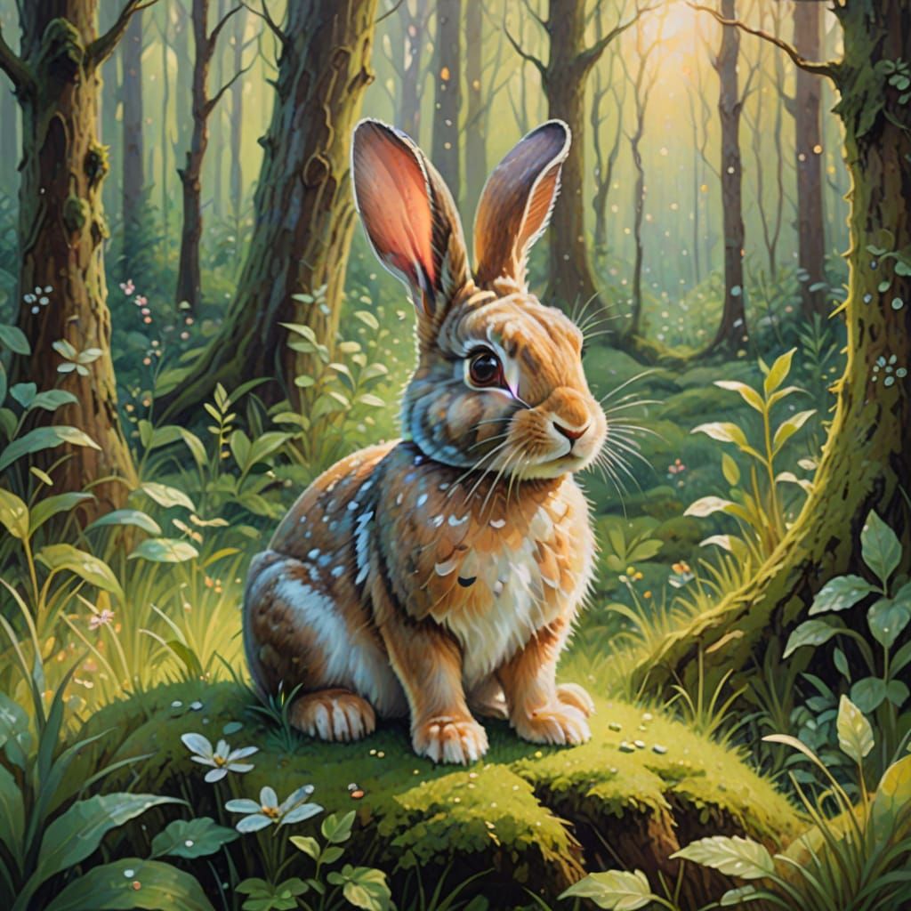 Cute bunny   by @Tilted25