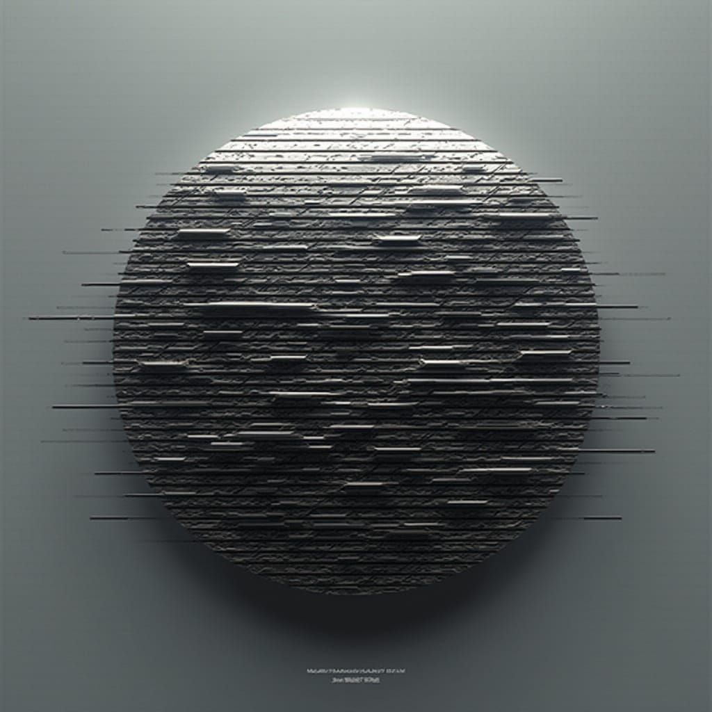 Cyberpunk Logo Design in Monochromatic Black and White