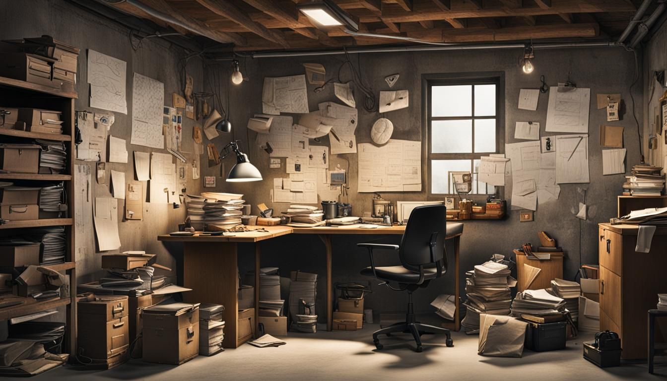 An improvised detective's office  by @BibiS