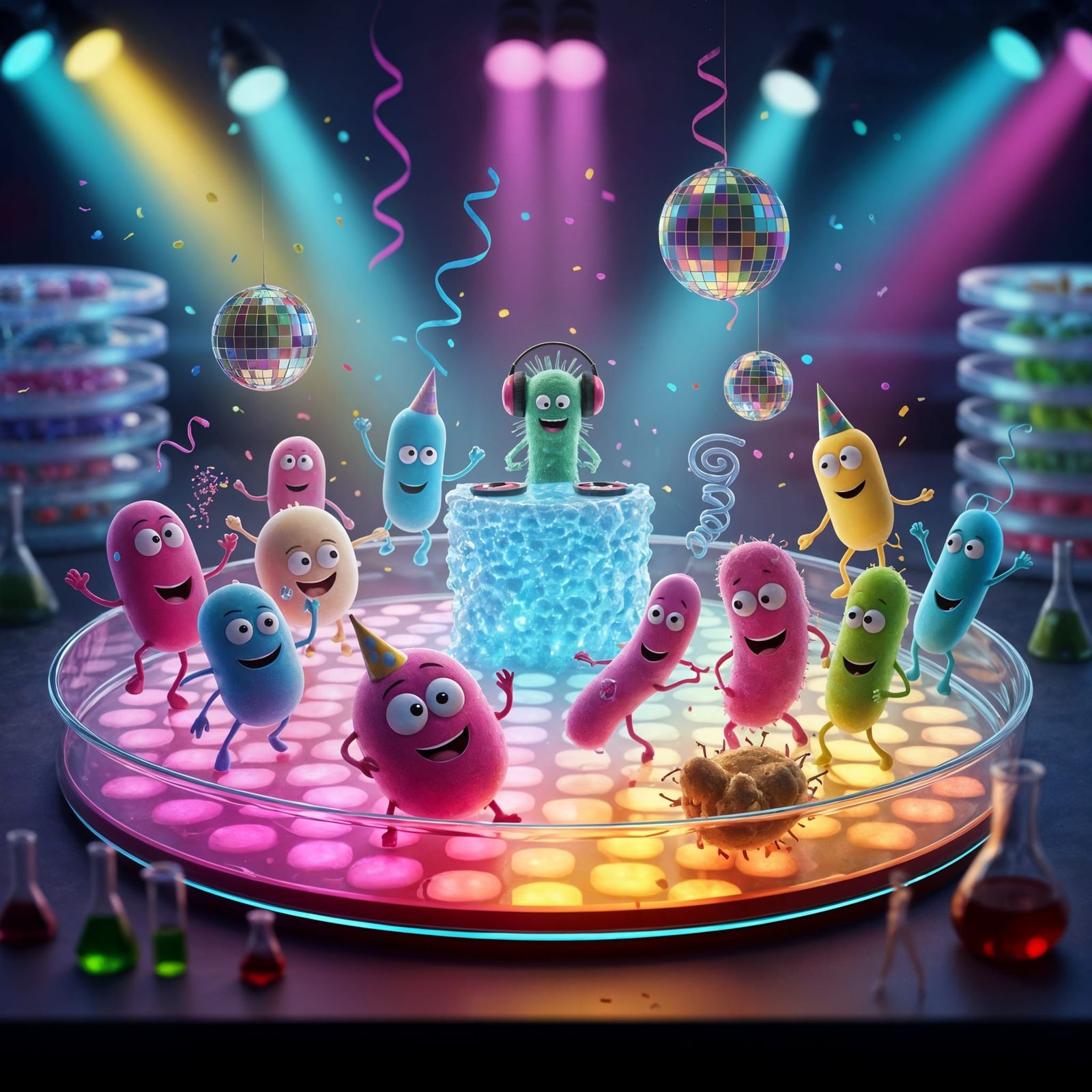 Christmas Disco at the Lab  by @Mog