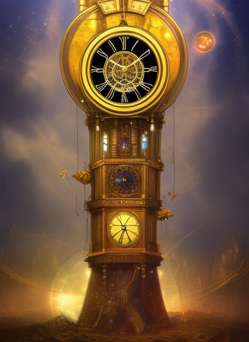 Steampunk clock