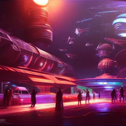 Nar Shaddaa - AI Generated Artwork - NightCafe Creator