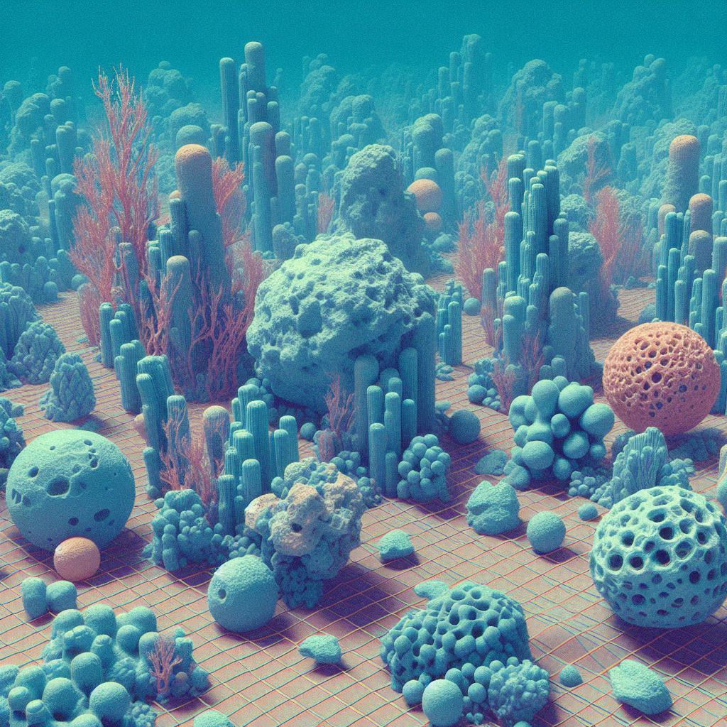 Bubbly Coral Under The Sea
