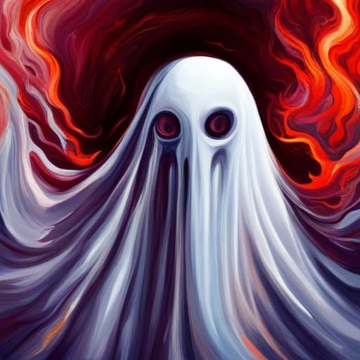scary sheet ghost - AI Generated Artwork - NightCafe Creator