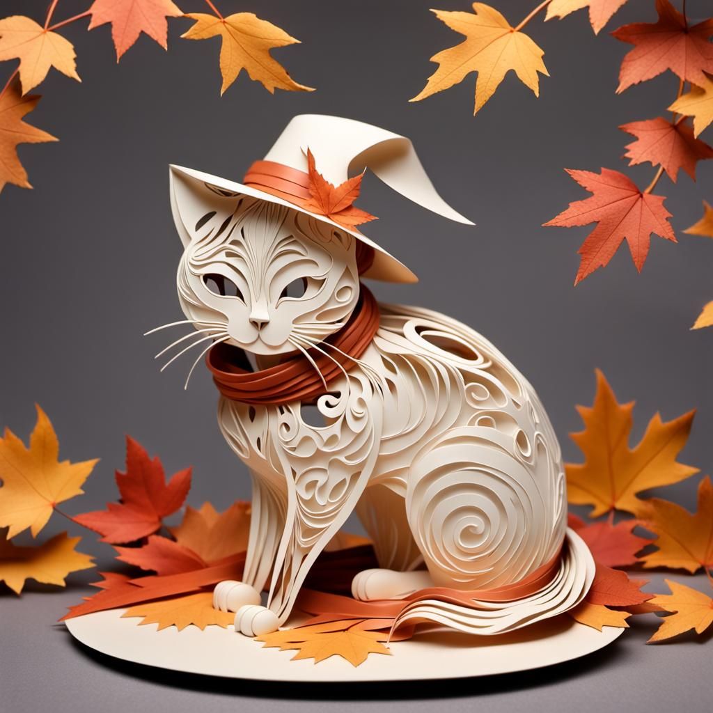 Here Kitty Kitty Kirigami