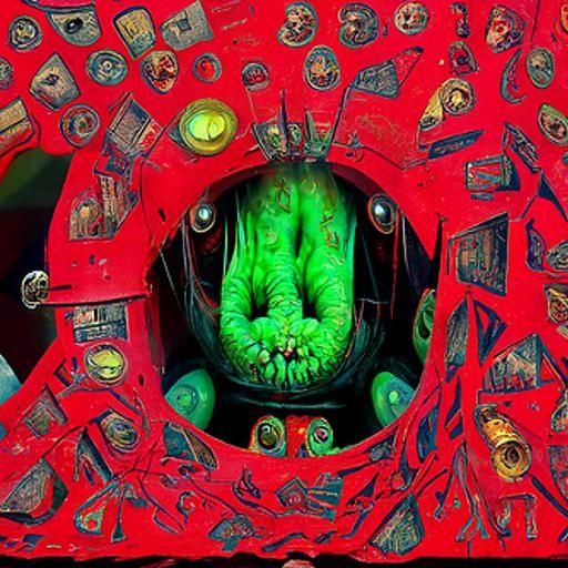 A nightmarish creature straight from a H.P. Lovecraft novel,...