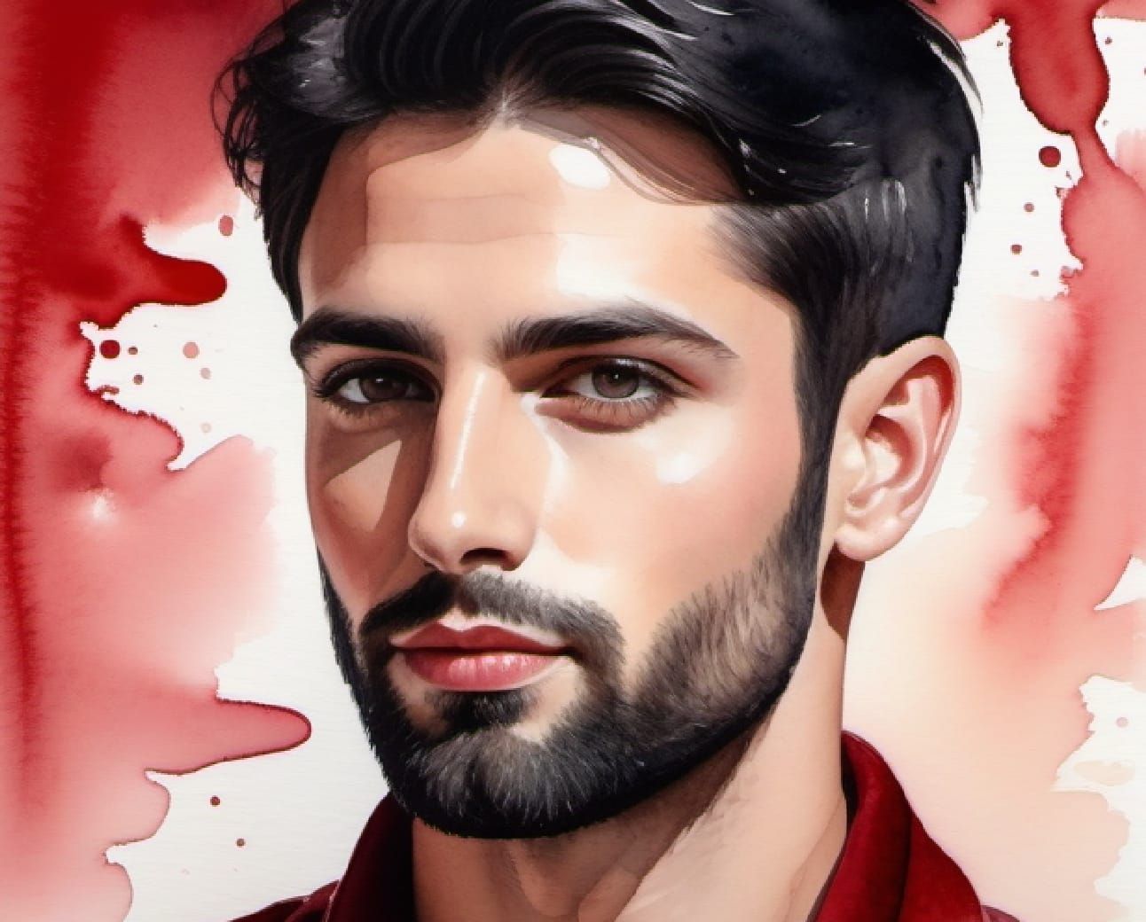 Handsome man  with beard