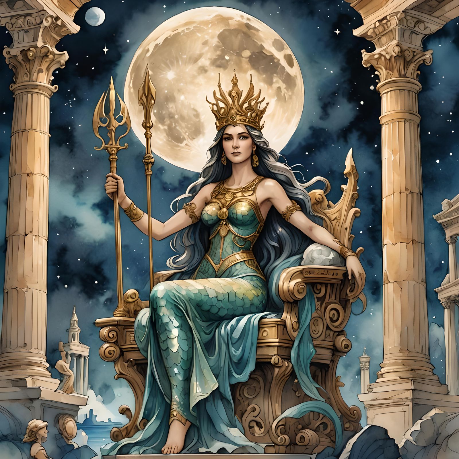 The Lunar Mermaid Queen
