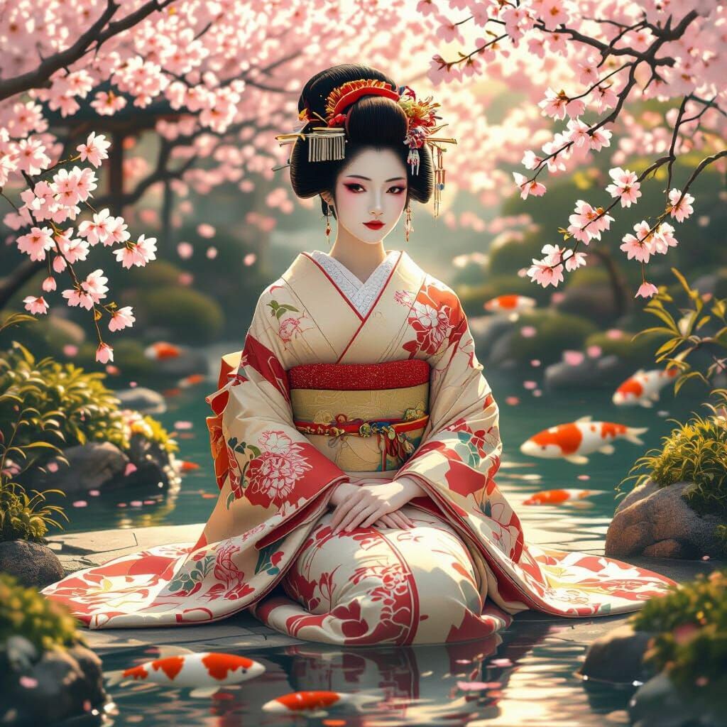 Geisha dreams  by @Helvetica_