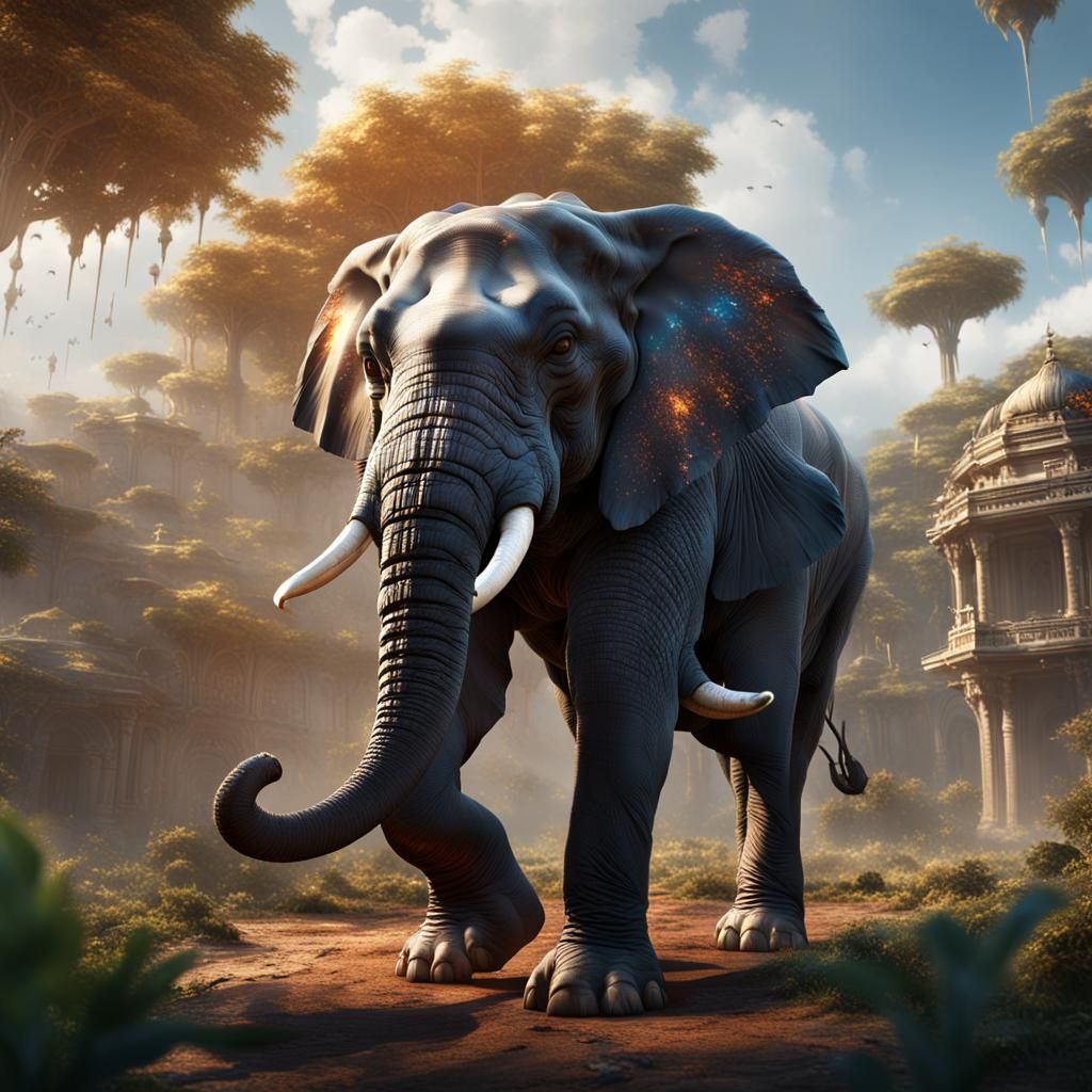 realistic elephant