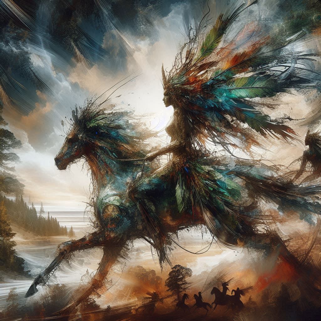 double exposure beautiful fantasy portrait landscape..