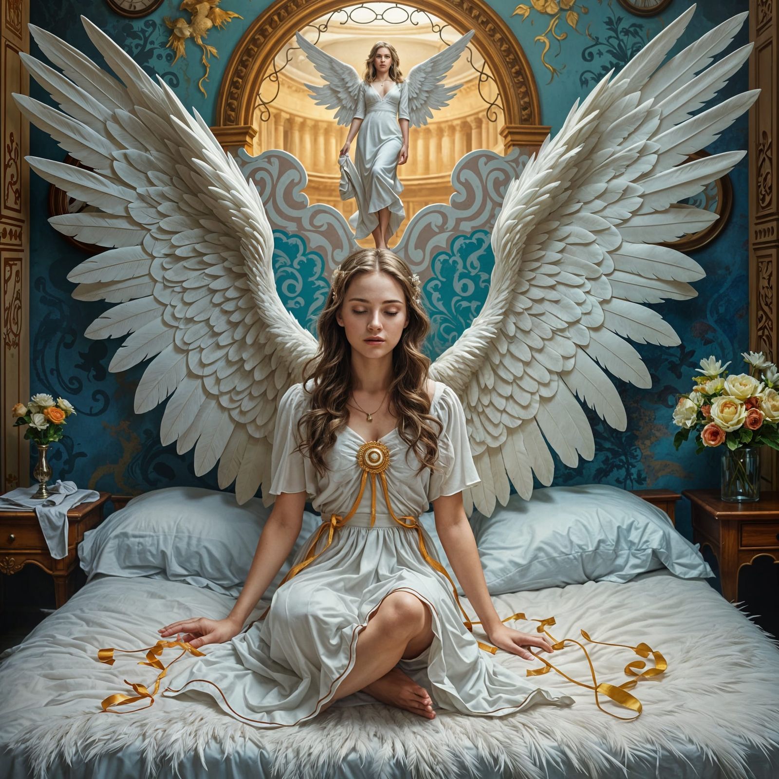 Meditating Angel  by @Maarten