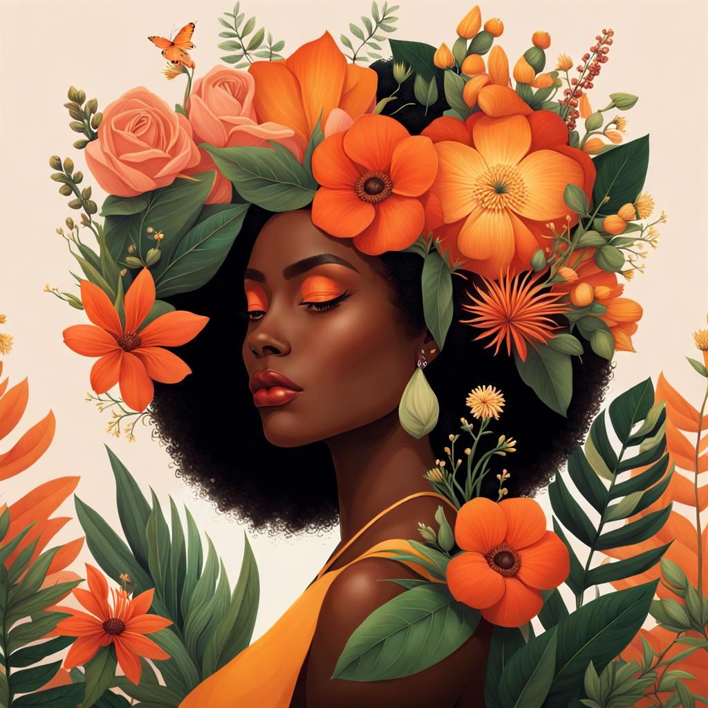 Celebrate femininity with a stunningly beautiful digital illustration ...