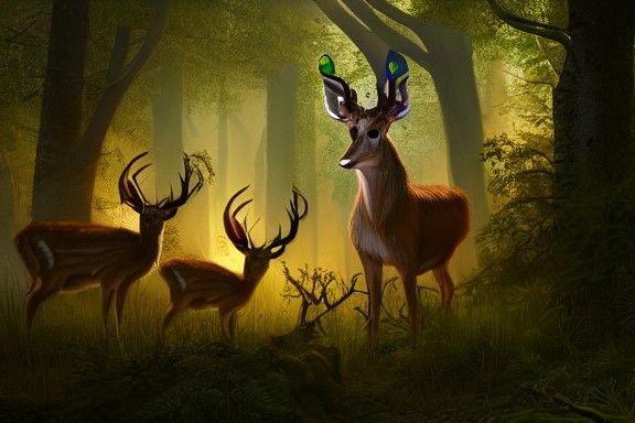 Deer Collage  by @DrFizzHead