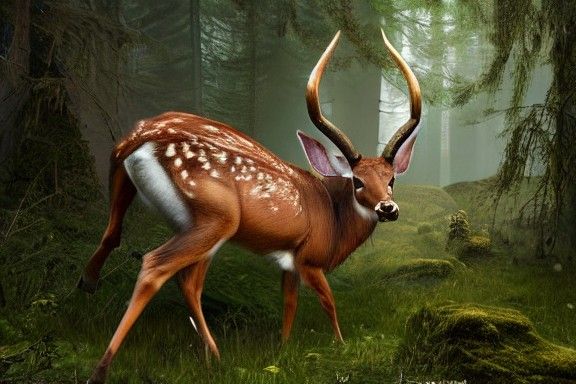 Deer Collage