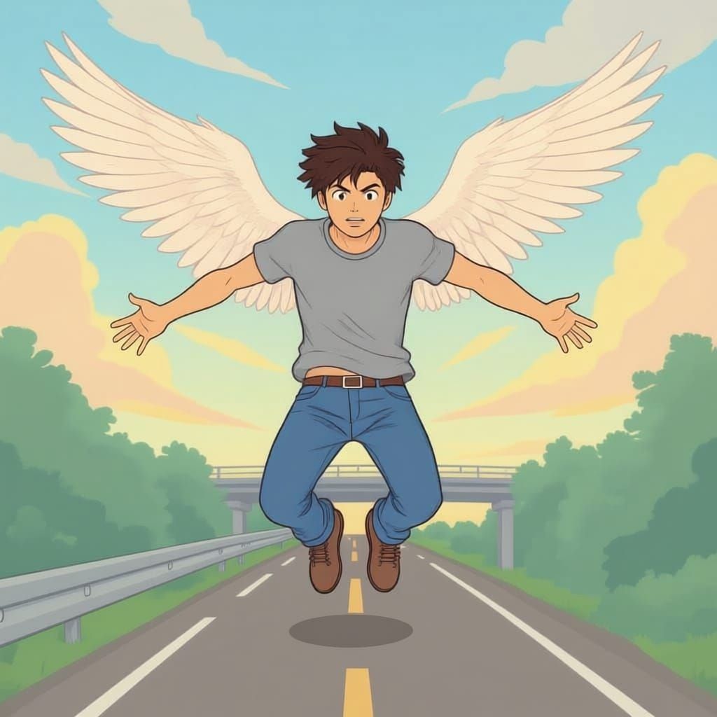 

Cette fois, c’en était trop. Je décidai… de « voler ». Il ne s’agissait pas de voler dans les airs à grande hauteur, non : juste d’un peti...