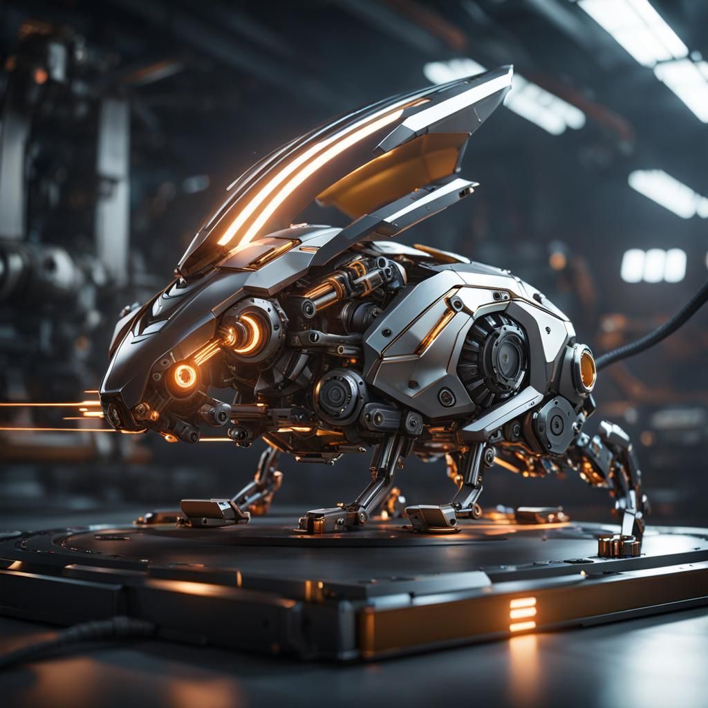 Real creating a mouse mecha to duel cats