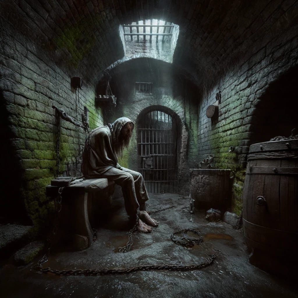A prisoner in a dungeon