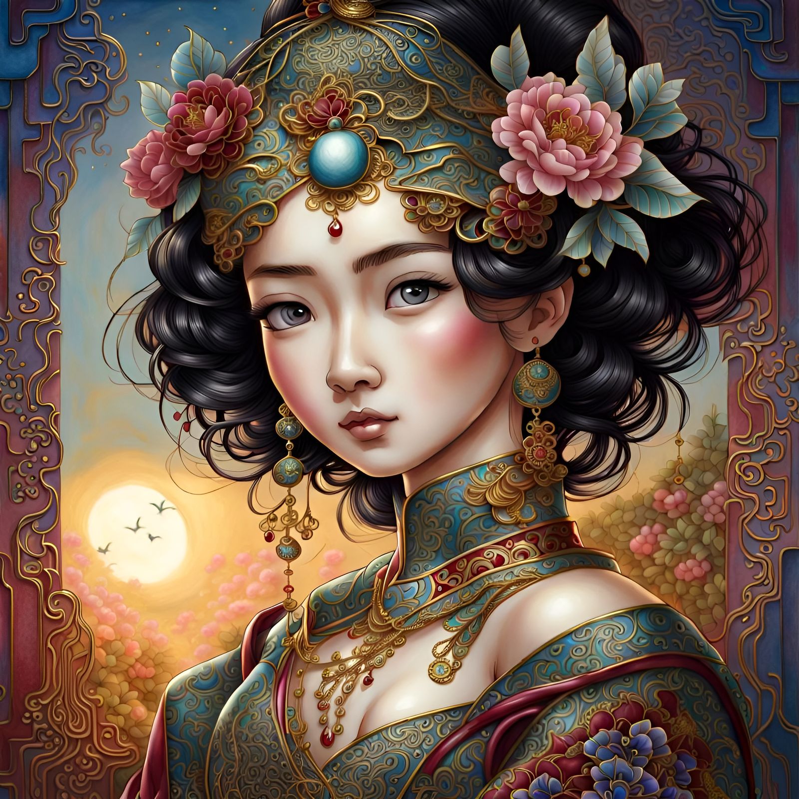 Cute Chinese Fairytale-Princess - AI Generated Artwork - NightCafe Creator