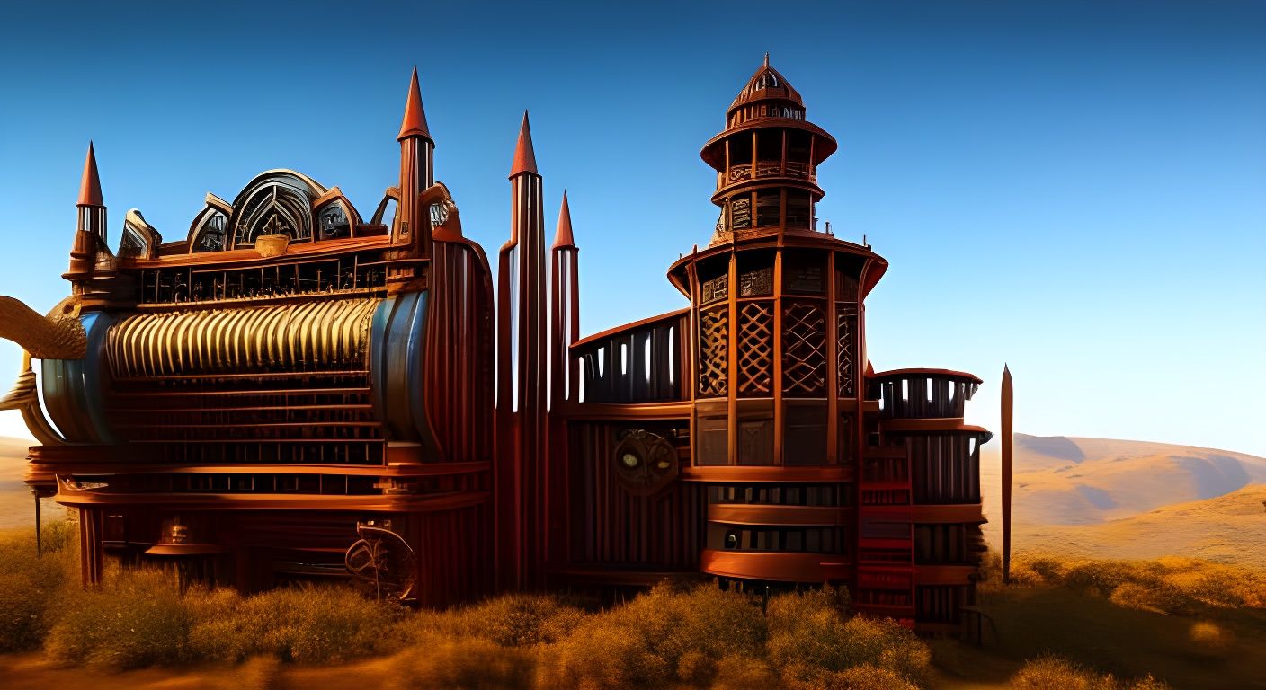 giant steampunk organ