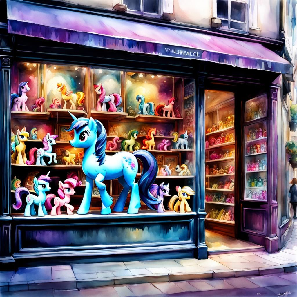My Little Pony watercolour dream shop