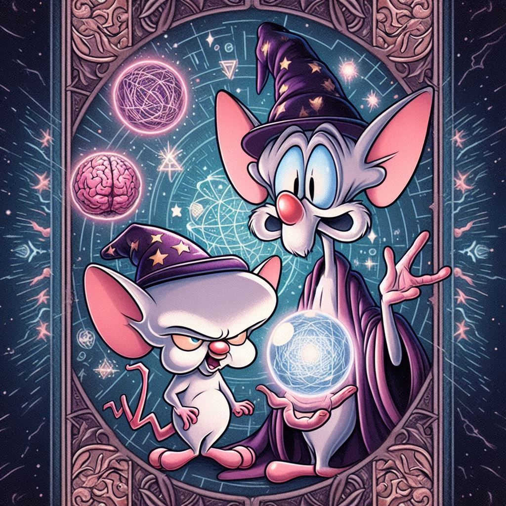 Tarot Card: "The Prisoners" Pinky and the Brain