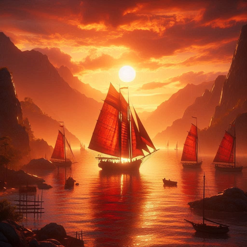 Song Titles or Lyrics Challenge - Red Sails in the Sunset
