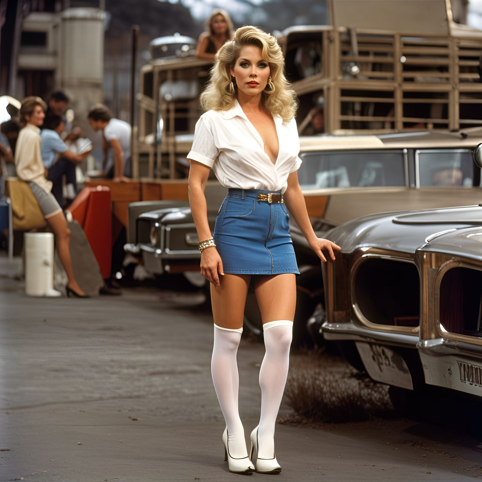 Christina Applegate in 80s style AI Generated Artwork NightCafe Creator