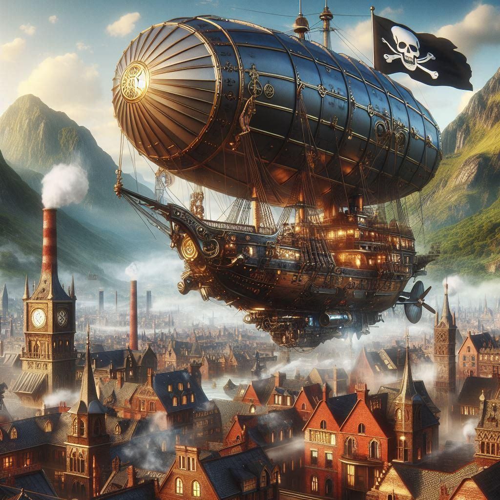Steampunk Pirate Ship
