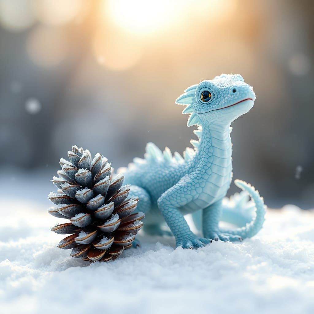 Snowflake Dragon 2  by @Mel Marten
