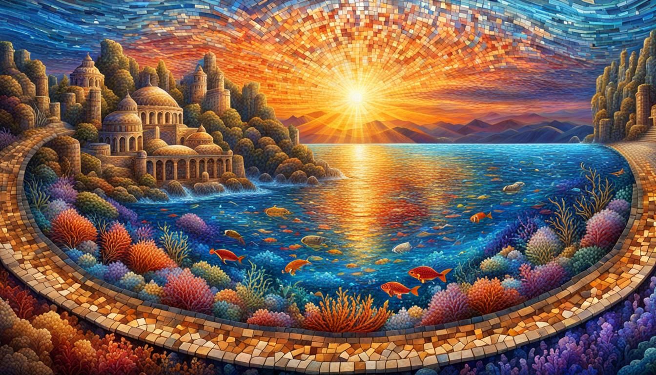 AYAHUASCA "A beautiful mosaic underwater life design amongst...